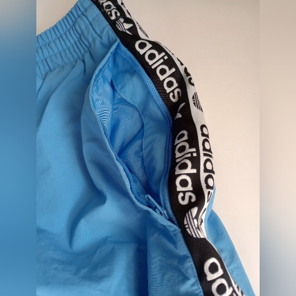 Adidas Originals Carolina Sky Blue Track Pants with Logo Tape. - Picture 3 of 7
